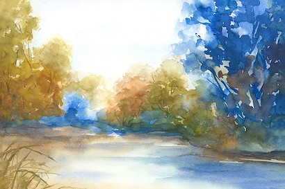 36 x 24 Fall Lakeside I (IBG)