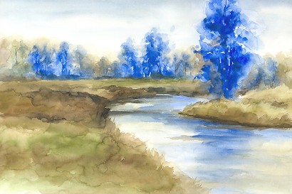 36 x 24 Fall Lakeside IV (IBG)