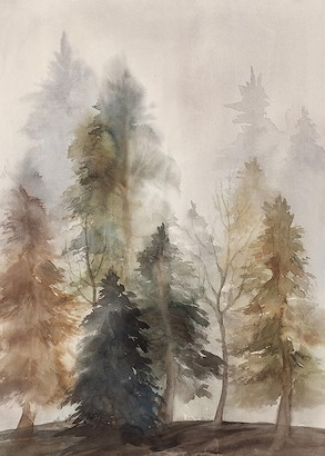 30 x 42 Into the Fog I (IBG)