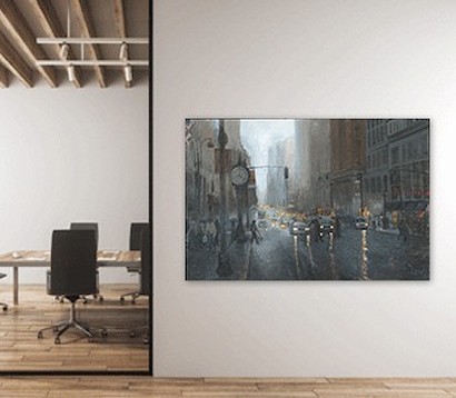 60 x 40 The City in the Rain* (OG)
