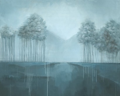 50 x 40 Blue Trees (IBG)