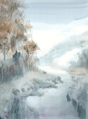 24 x 32 Washed Landscape I (IBG)