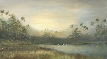 65 x 36 Palm Trees & Birds (IBG)