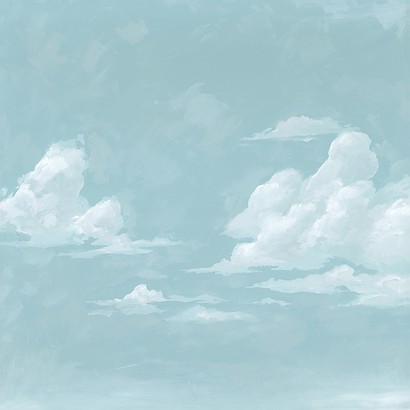 24 x 24 Blue Skies IV (IBG)