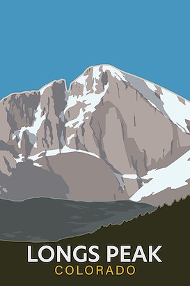 40 x 60 Longs Peak Colorado (IBG)