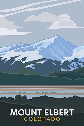 40 x 60 Mount Elbert Colorado (IBG)