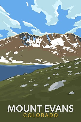 40 x 60 Mount Evans Colorado (IBG)