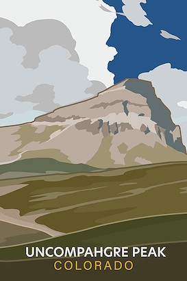 40 x 60 Uncompahgre Peak Colorado (IBG)