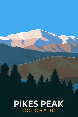40 x 60 Pikes Peak Colorado (IBG)