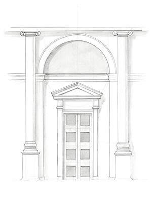 24 x 32 Western Architecture II (IBG)