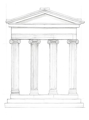 24 x 32 Western Architecture III (IBG)