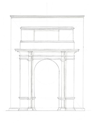 24 x 32 Western Architecture V (IBG)