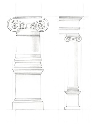 24 x 32 Western Architecture VI (IBG)