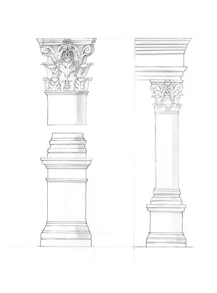 24 x 32 Western Architecture VIII (IBG)