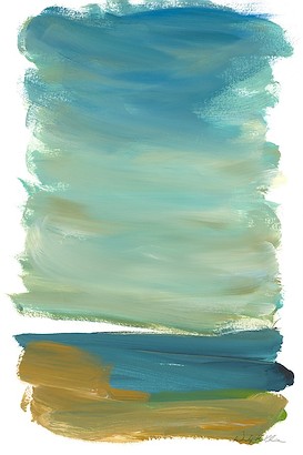 24 x 36 Turquoise Sky I (IBG)