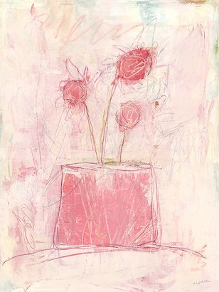 24 x 32 Pink Stick Flowers (IBG)