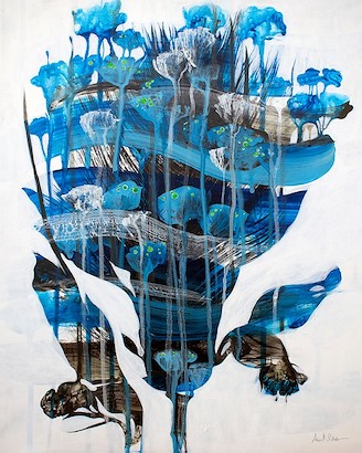 24 x 30 Blue Blue (IBG)